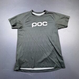 POC Cycling Shirt Women's S Performance Tee Gray Short Sleeve Lightweight Mesh
